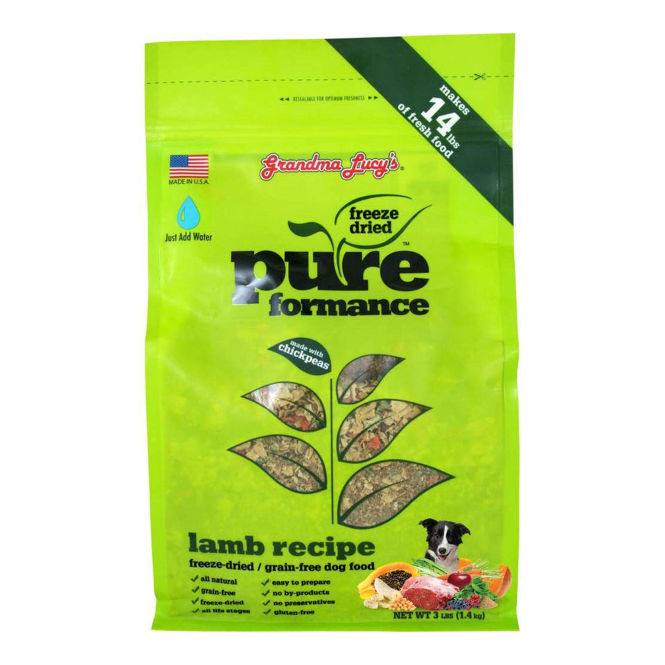 Grandma Lucys Dog Pure Grain-Free Lamb Chickpea 3 lb