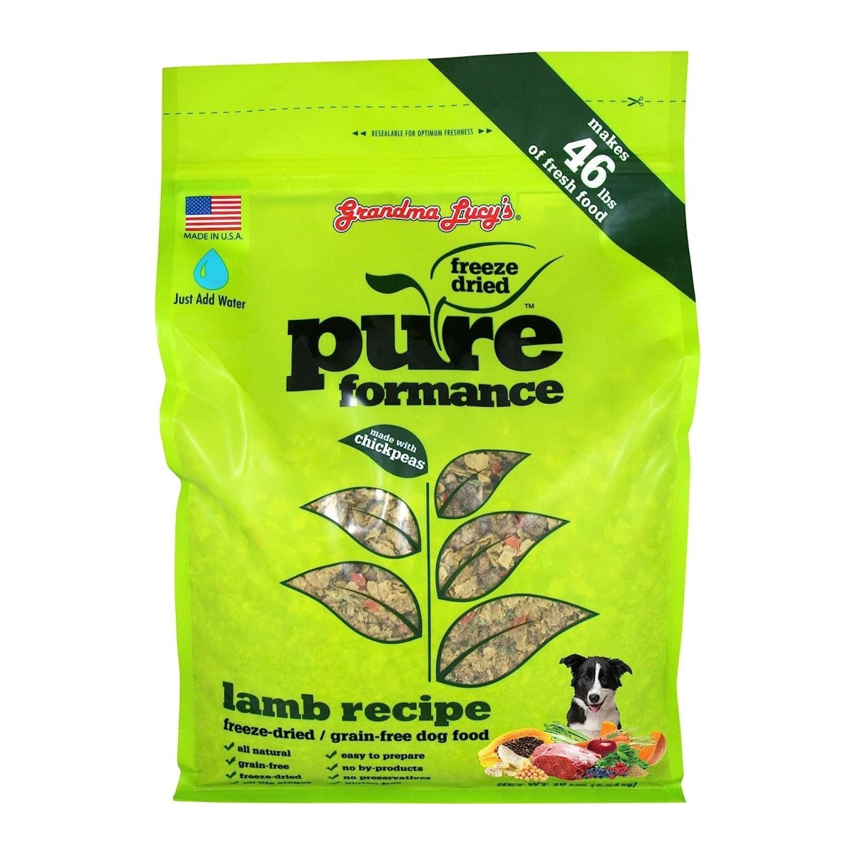 Grandma Lucys Dog Pure Grain Free Lamb Chickpea 10 Lbs. - Pets Perfect