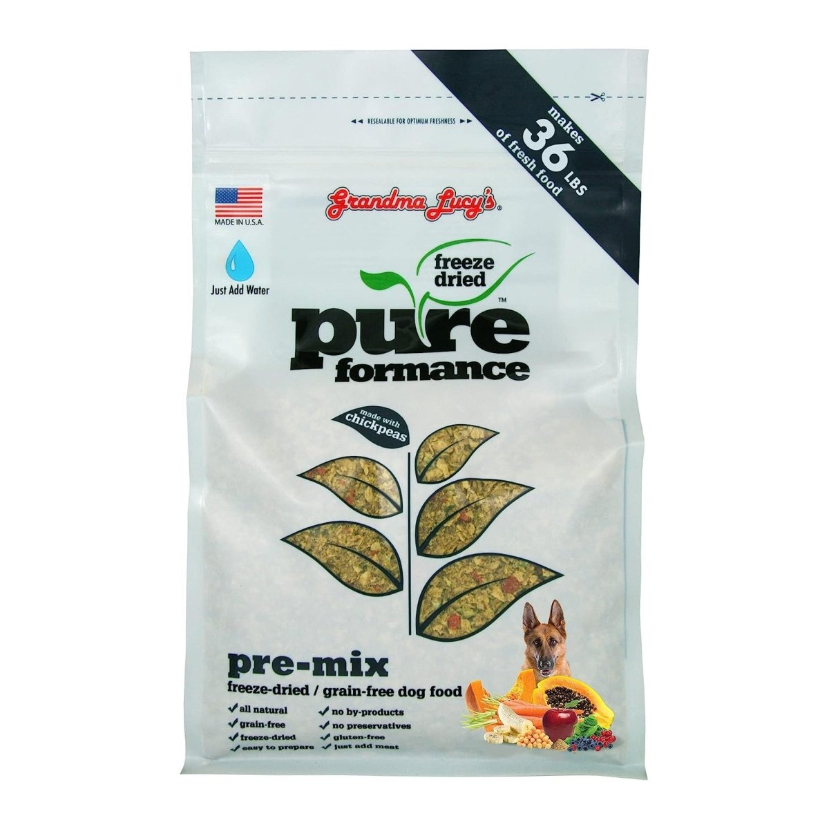 Grandma Lucys Dog Pure Grain Free Premix Chickpea 3 Lbs. - Pets Perfect
