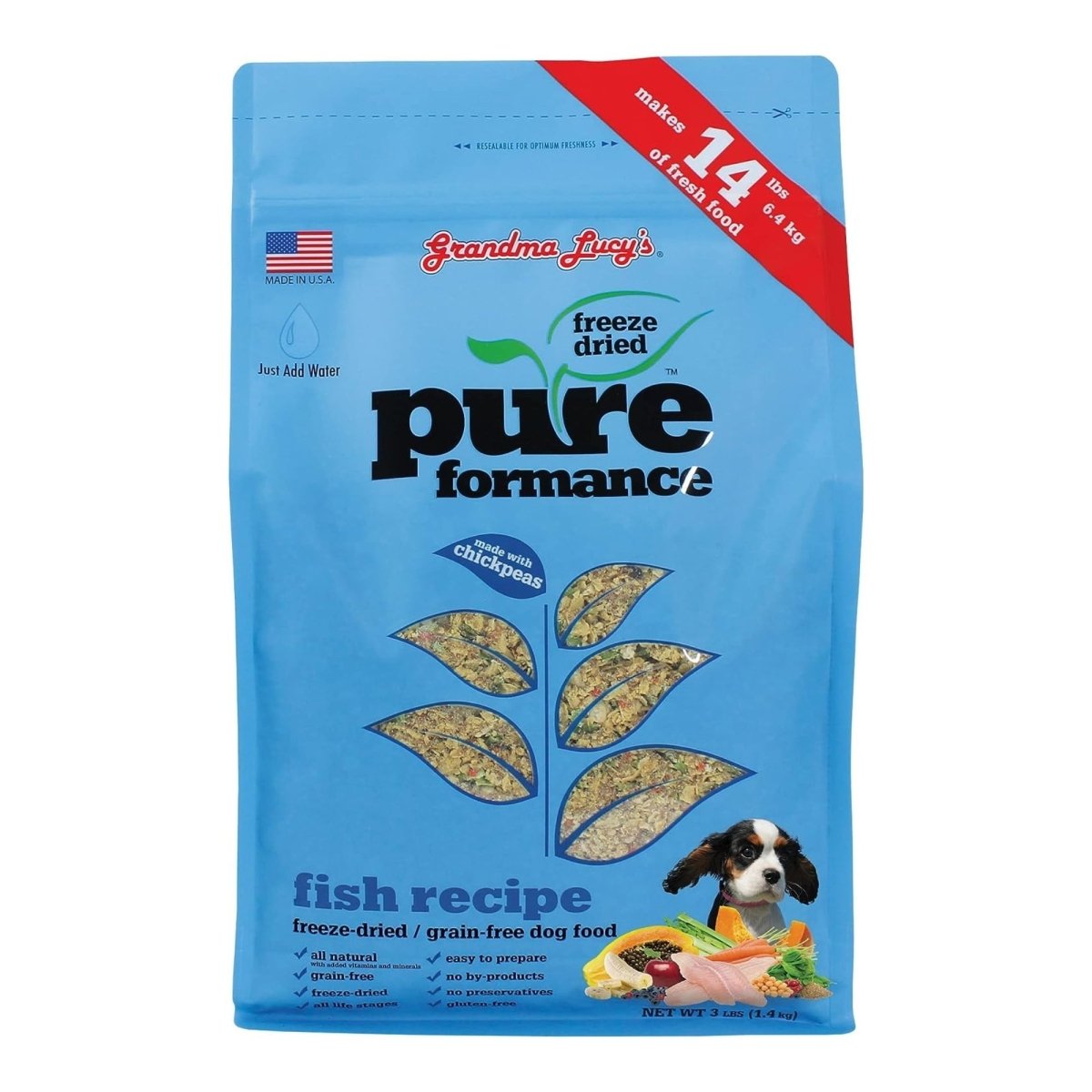 Grandma Lucys Dog Pure Grain Free Fish Chickpea 3 Lbs. - Pets Perfect