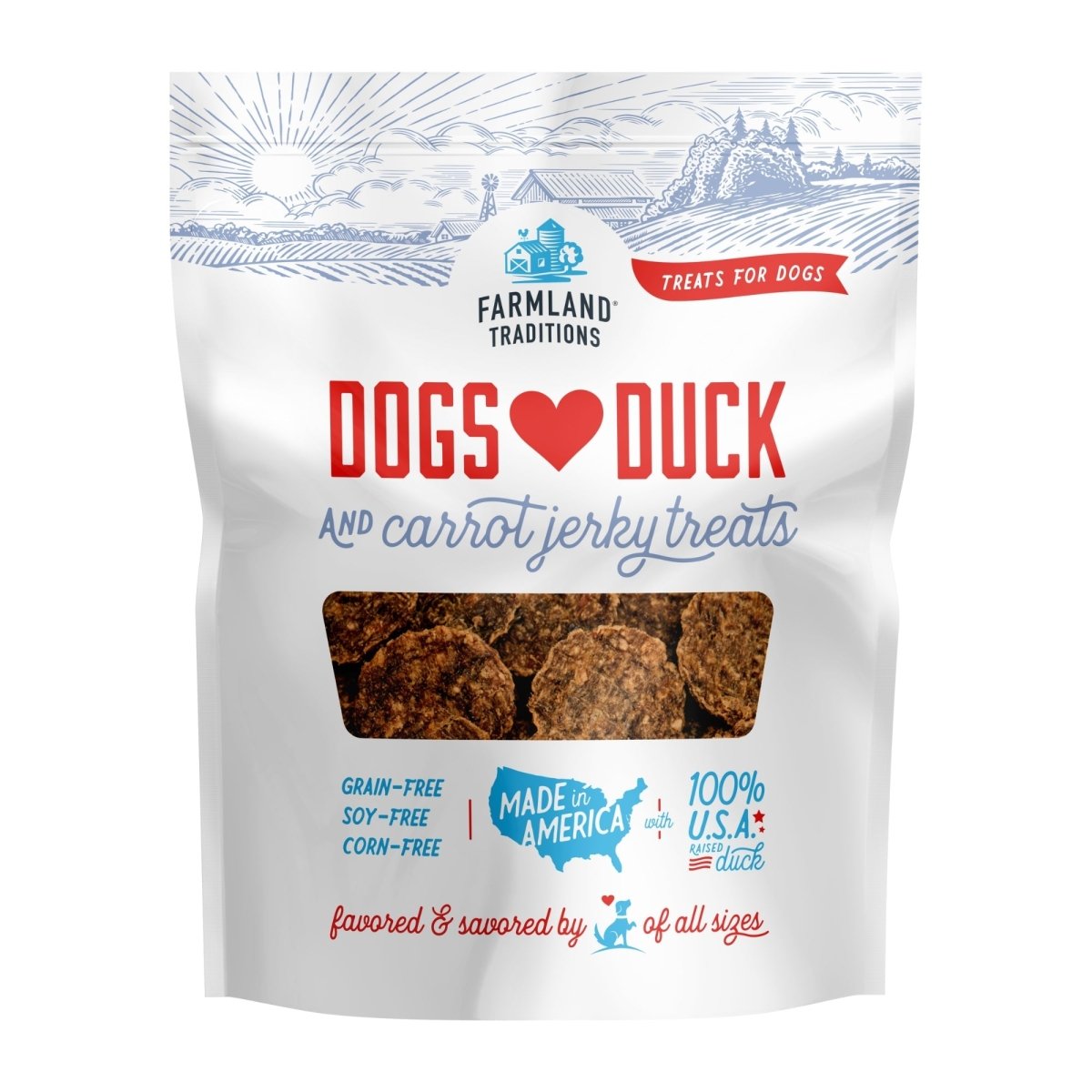 Farmland Traditions Dogs Love Duck and Carrot Dog Treats 1ea/5oz. - Pets Perfect
