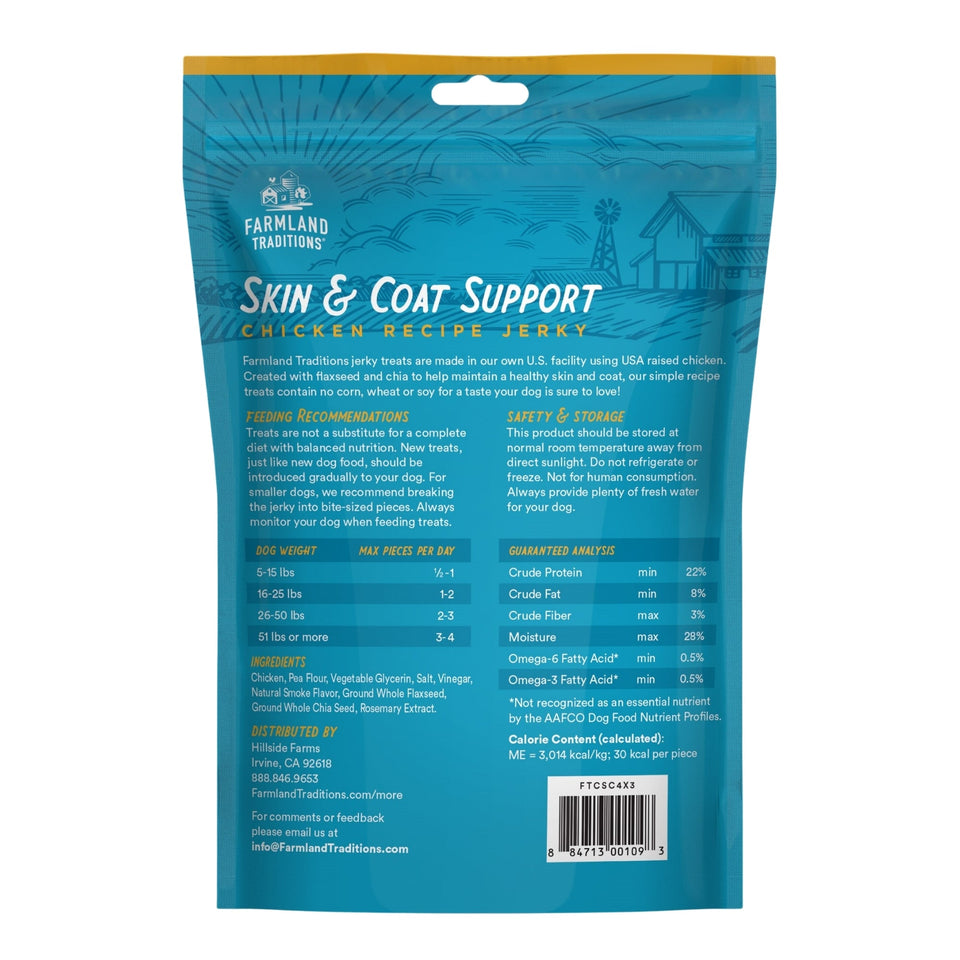 Farmland Traditions Skin and Coat Support Chicken Jerky Dog Treats 4.3, view 3