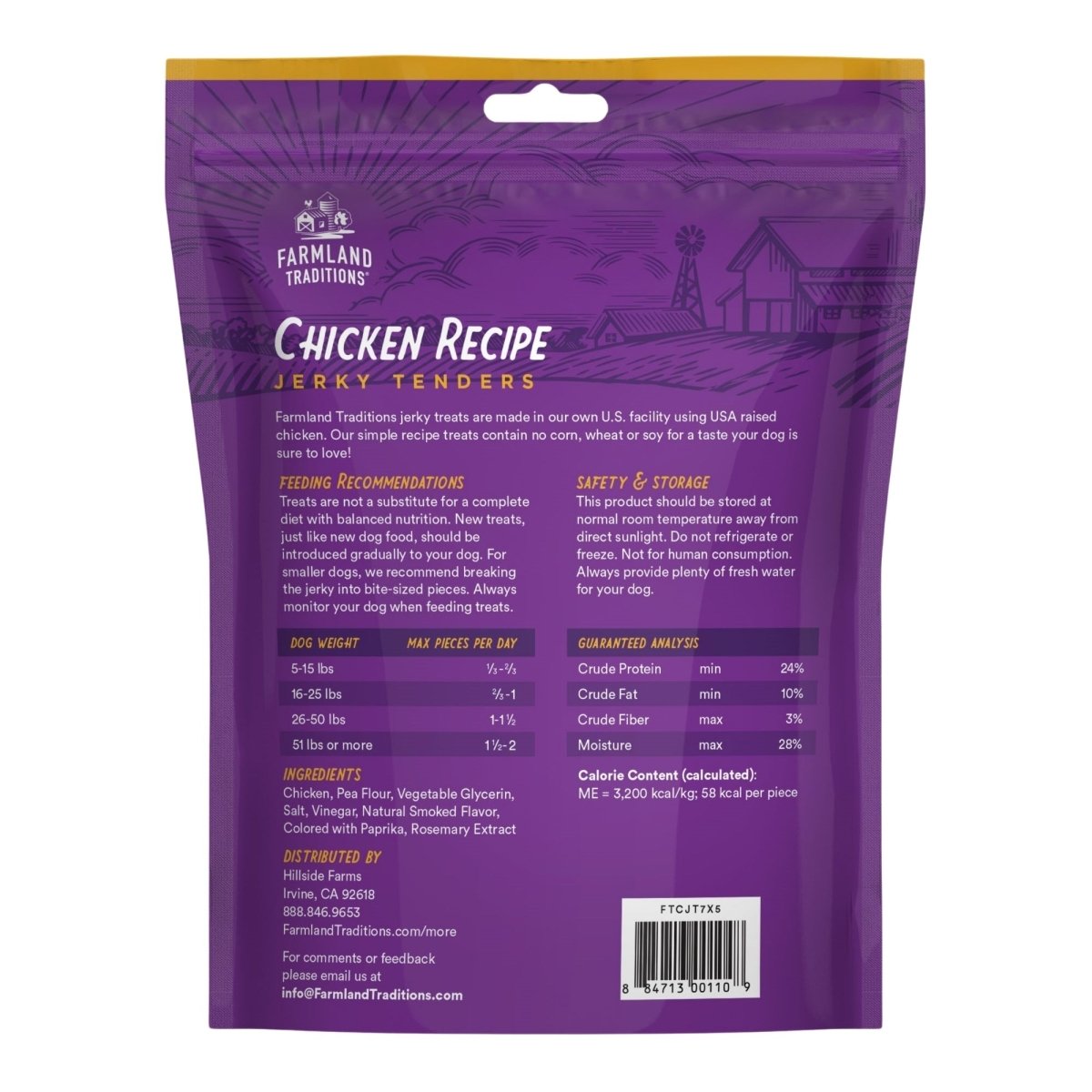 Farmland Traditions Simple Snacks Chicken Jerky Tenders Dog Treats 1ea/7.5oz. - Pets Perfect