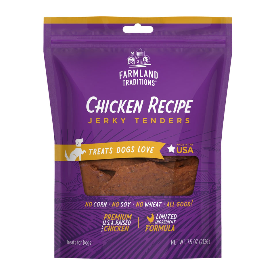 Farmland Traditions Simple Snacks Chicken Jerky Tenders Dog Treats 7.5