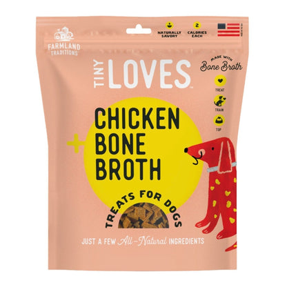 Farmland Traditions Tiny Loves Chicken w/Bone Broth Dog Treats 1ea/6oz. - Pets Perfect