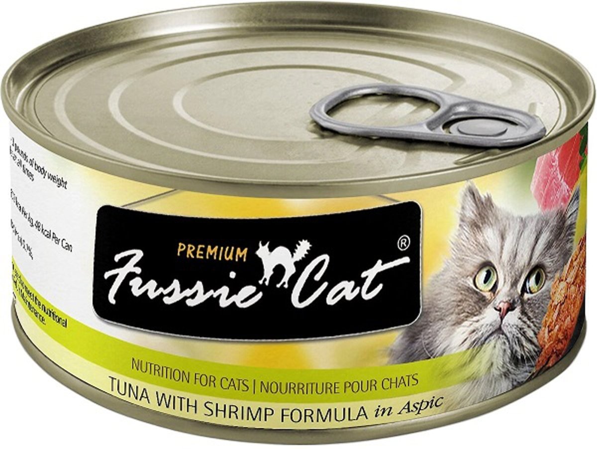 Fussie Cat Premium Tuna Shrimp In Aspic 2.82oz. (Case of 24) - Pets Perfect