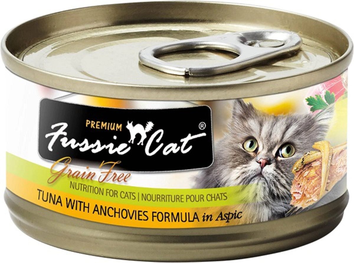 Fussie Cat Grain Free Tuna with Anchovie 5.5oz. (Case of 24) - Pets Perfect