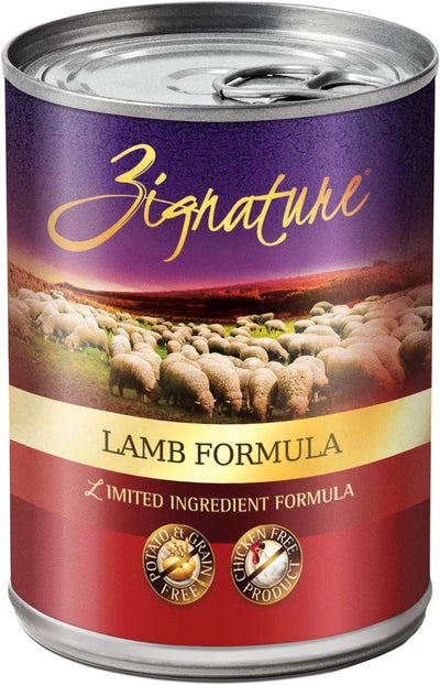 Zignature Dog Canned Lamb, 13 oz each, Case of 12