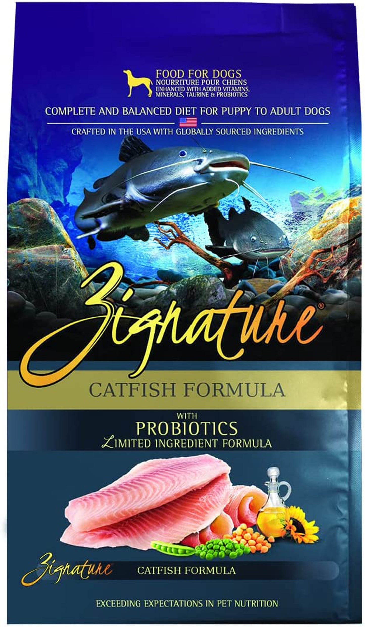 Zignature Catfish Dog Food, 4 lb