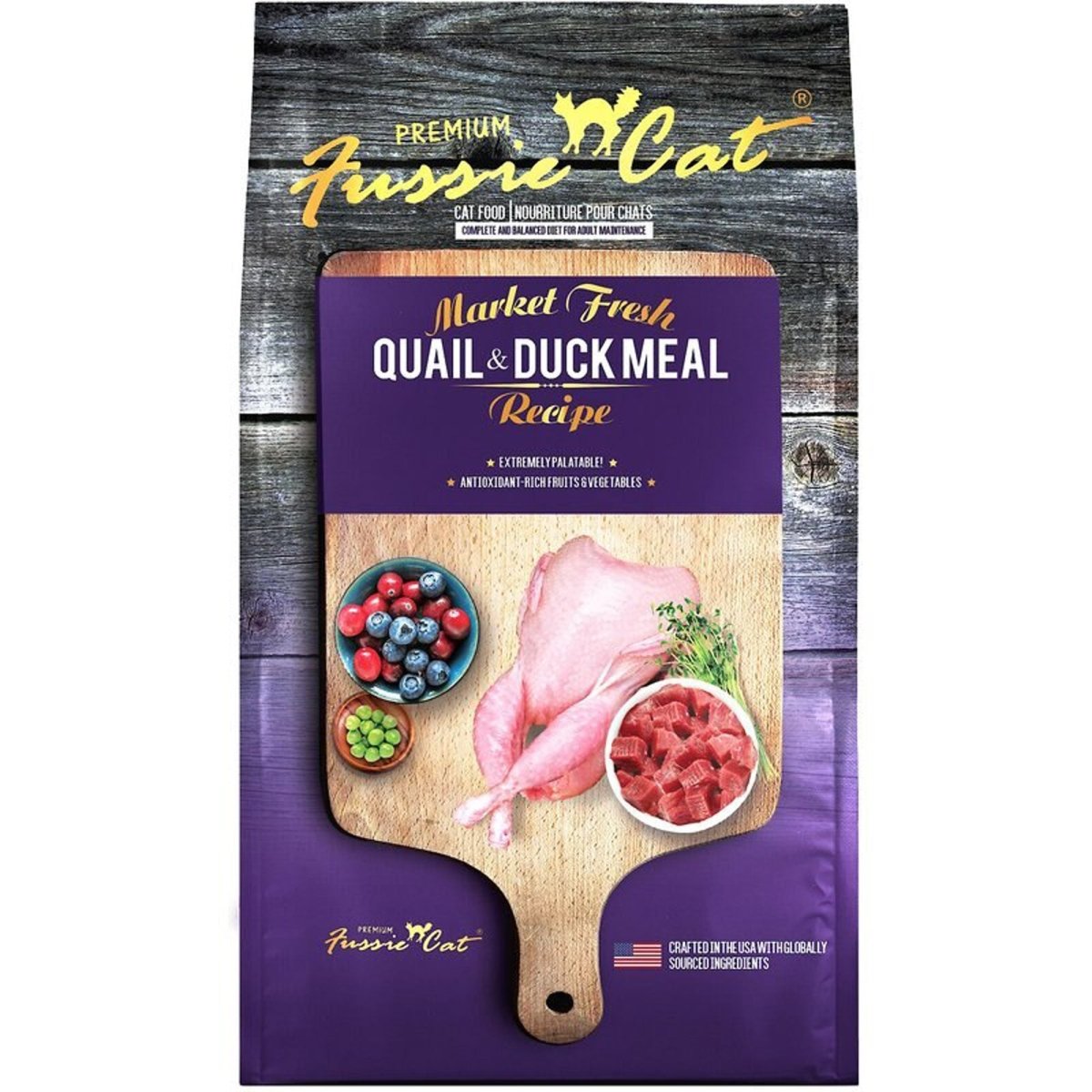 Fussie Cat 2Lb Quail Duck Meal - Pets Perfect