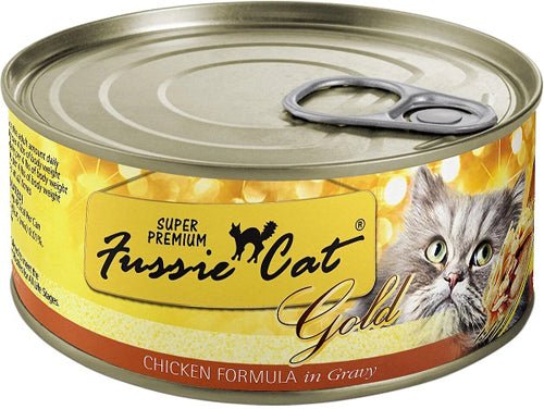 Fussie Cat Gold Chicken Gravy 2.82oz. (Case of 24) - Pets Perfect
