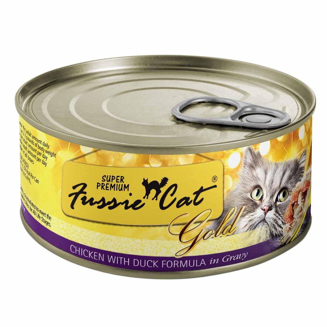 Fussie Cat Gold Chicken Duck Gravy 2.82oz. (Case of 24) - Pets Perfect