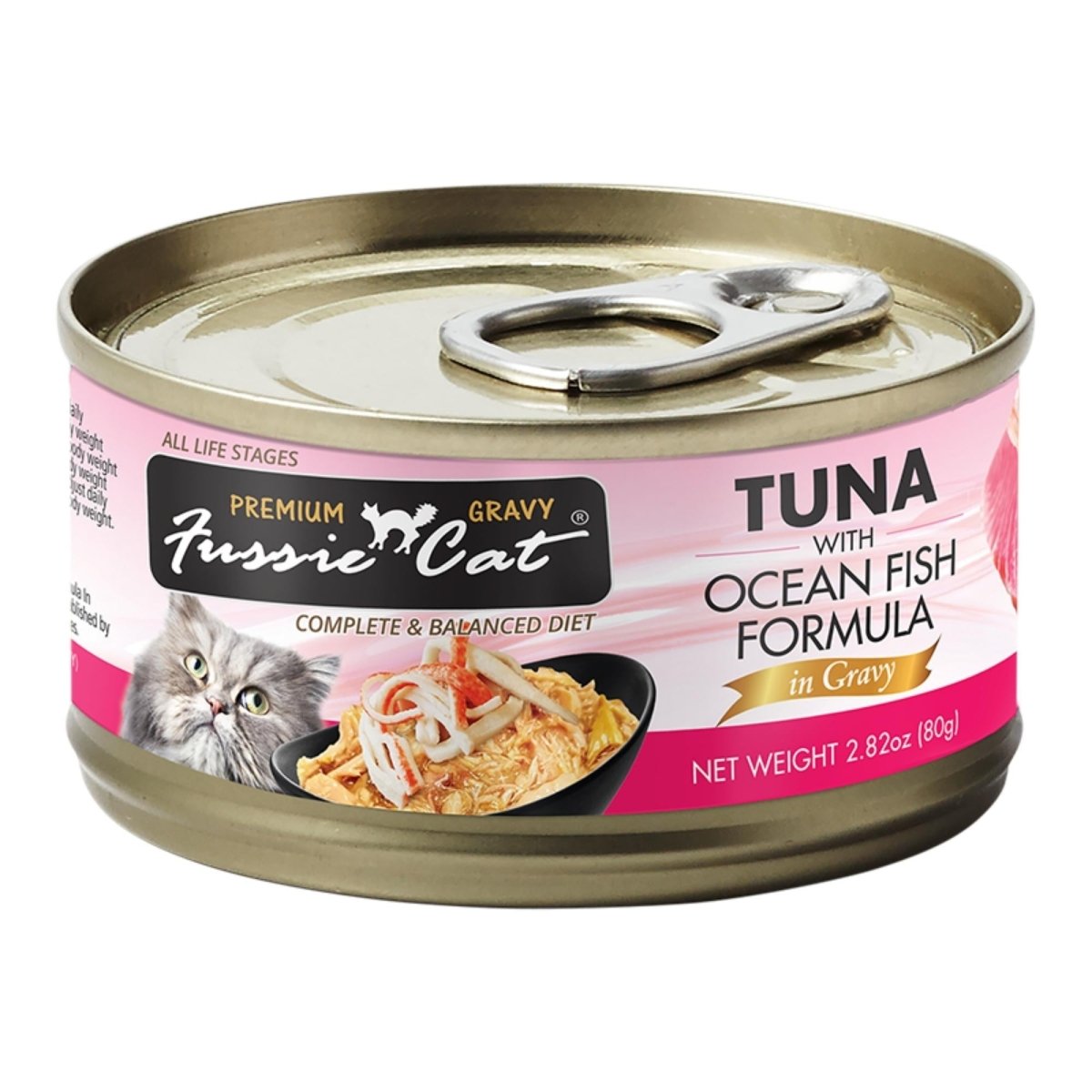 Fussie Cat Premium Tuna with Oceanfish Formula in Gravy 2.82oz. - Pets Perfect