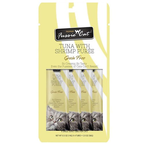 Fussie Cat Treat Tuna With Shrimp Puree 2oz/18count - Pets Perfect