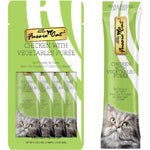 Fussie Cat Treat Chicken With Vegetables Puree 2oz/18count - Pets Perfect