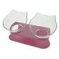 Elevated Non - Slip Double Cat Bowl With 15° Tilted Design - Pets Perfect