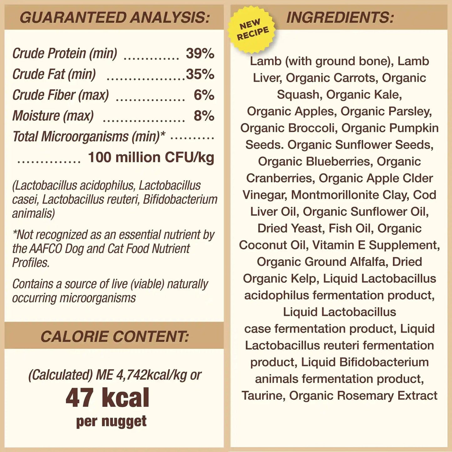 Primal Pet Foods Freeze-Dried Dog Food, 14 oz Lamb