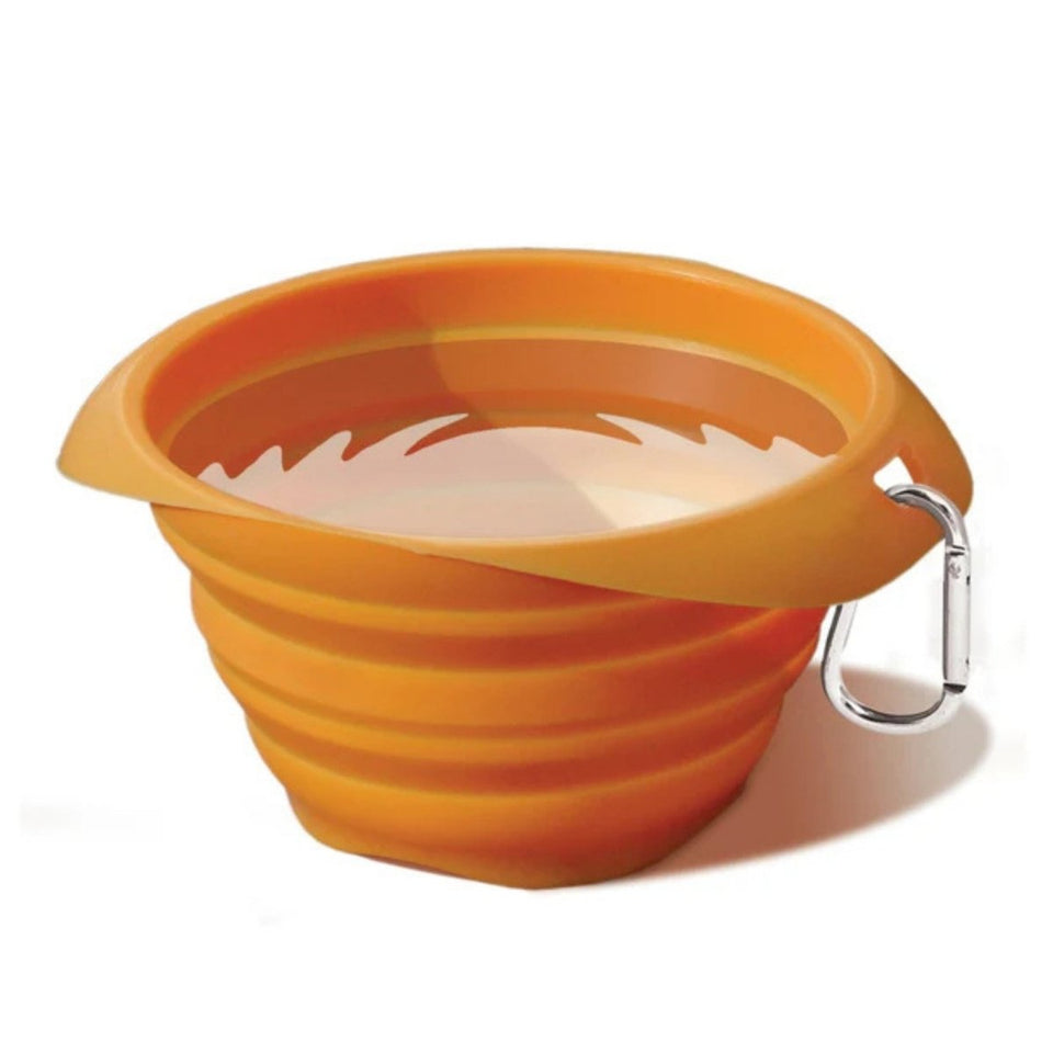 Kurgo Dog Collaps-A-Bowl Orange, view 5