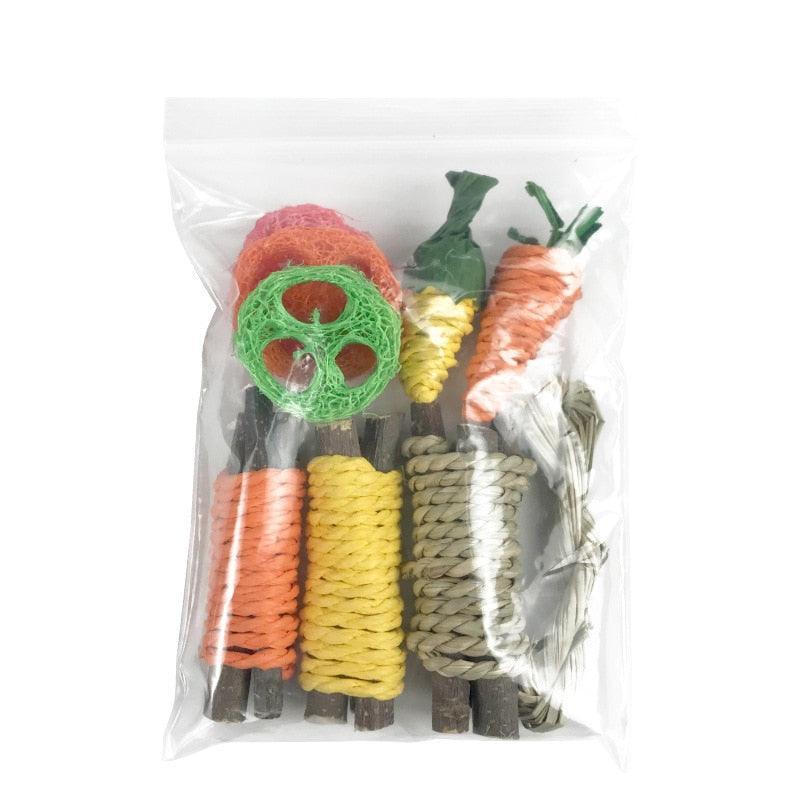 Natural Chew Toy Bundle for Small Pets Dental Care - Pets Perfect