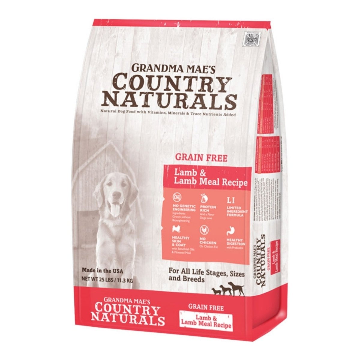 Grandma Mae's Grain - Free LID Lamb & Lamb Meal Dog Food 23lb - Pets Perfect
