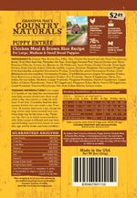 Grandma Mae's Country Naturals Premium All Natural Puppy Dry Dog Food Chicken 18ea/9 oz - Pets Perfect