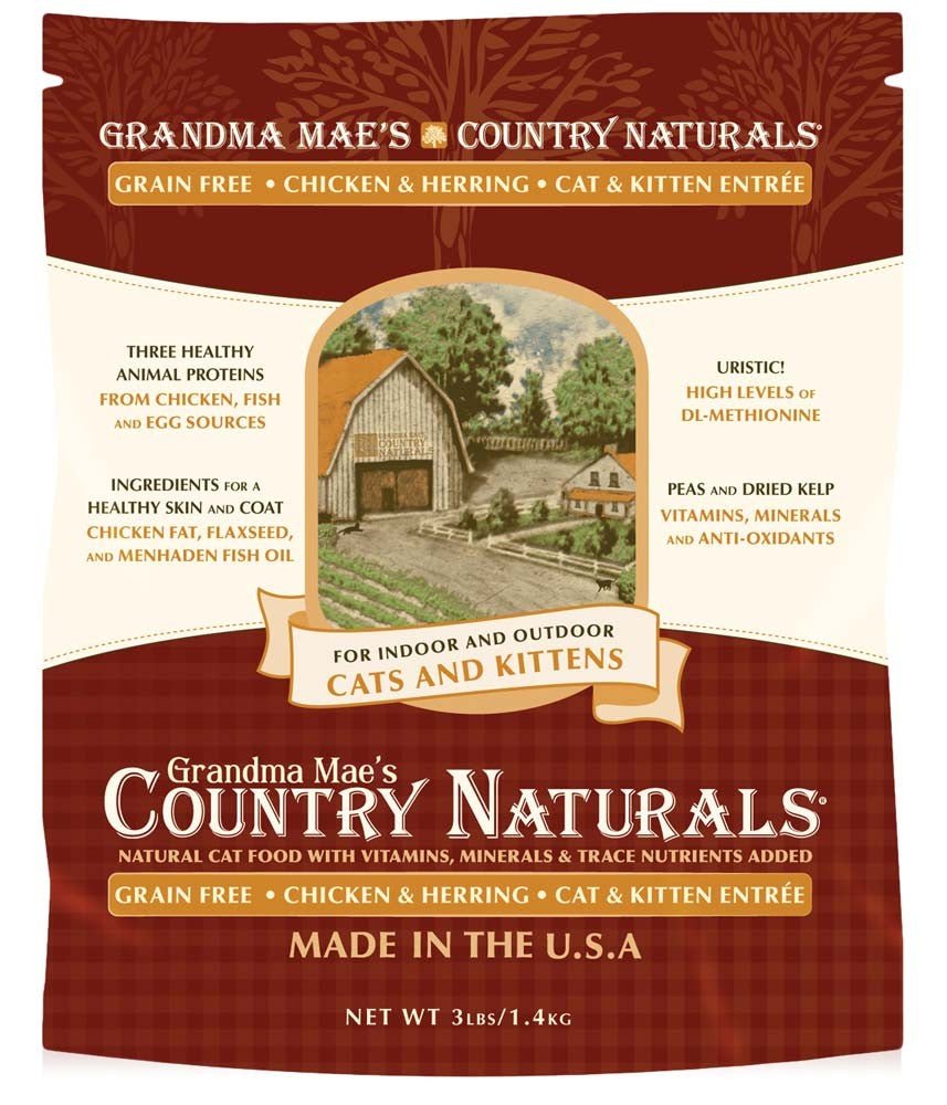 Grandma Mae's Country Naturals Grain Free Dry Cat Food Chicken 3lb - Pets Perfect