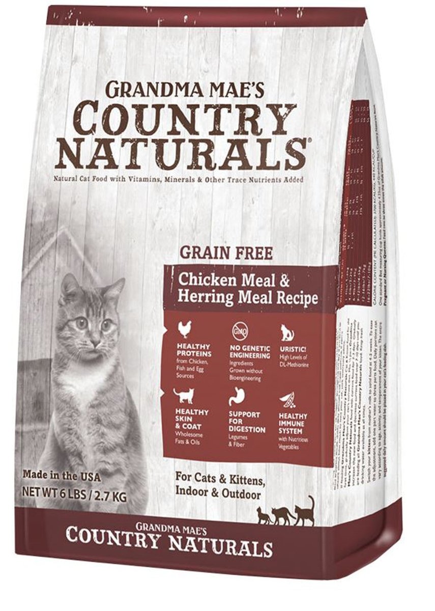 Grandma Mae's Country Naturals Grain Free Dry Cat Food Chicken 12lb - Pets Perfect