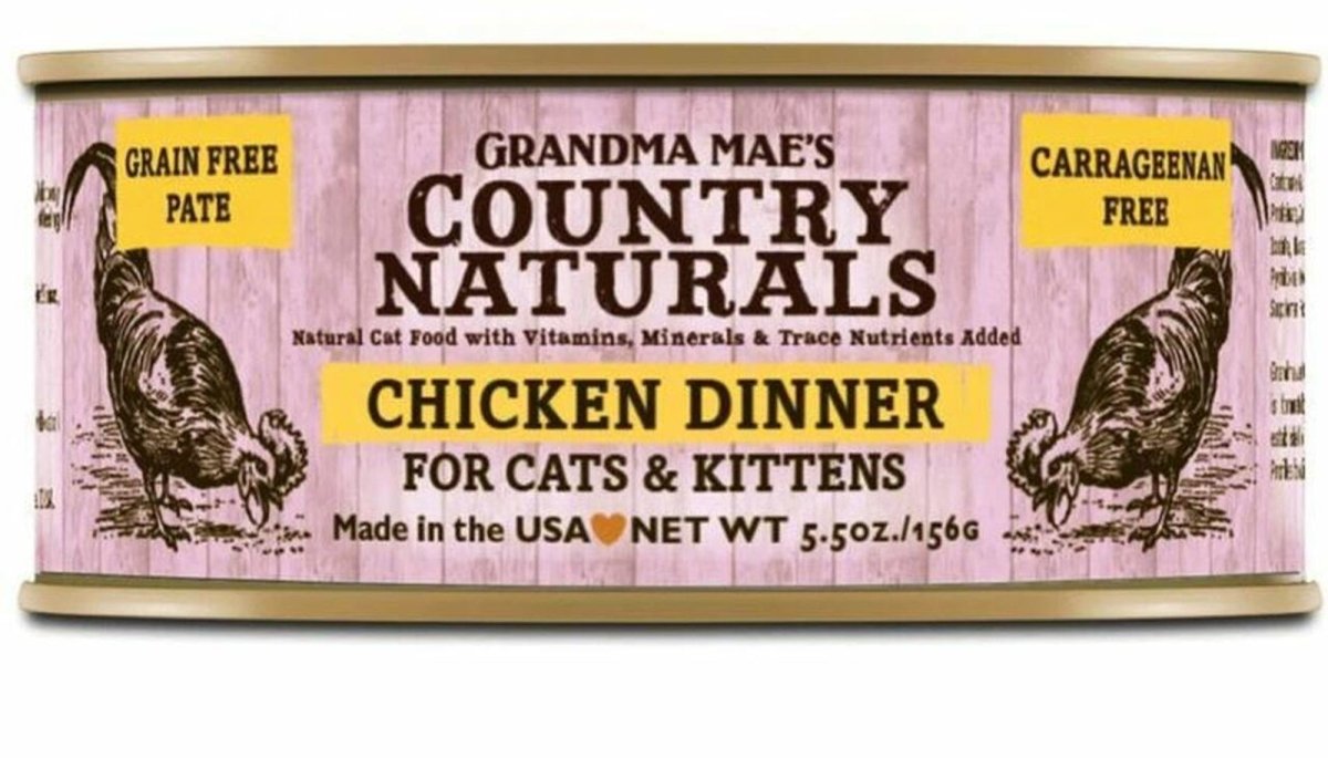 Grandma Mae's Country Naturals Grain Free Wet Cat Food Chicken 5.5oz 24pk - Pets Perfect