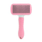 Dog Hugs Cat Self - Cleaning Cat Grooming Comb - Stainless Steel Fine Needle Comb for Cats - Pets Perfect
