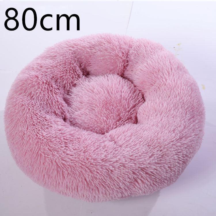 Cozy Haven: Luxurious Round Pet Bed For Winter Comfort - Pets Perfect