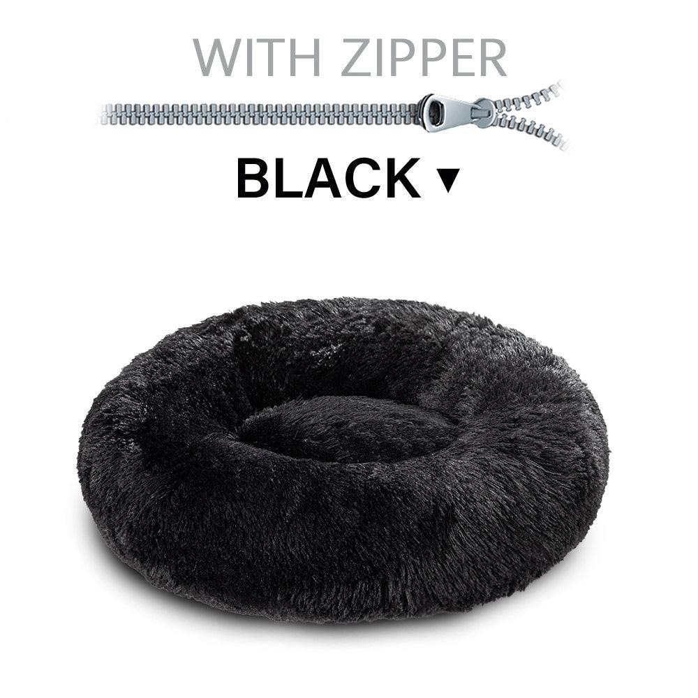 The Snugglepaws Plush Donut Pet Bed: Luxuriously Cozy Haven For Dogs And Cats - Pets Perfect