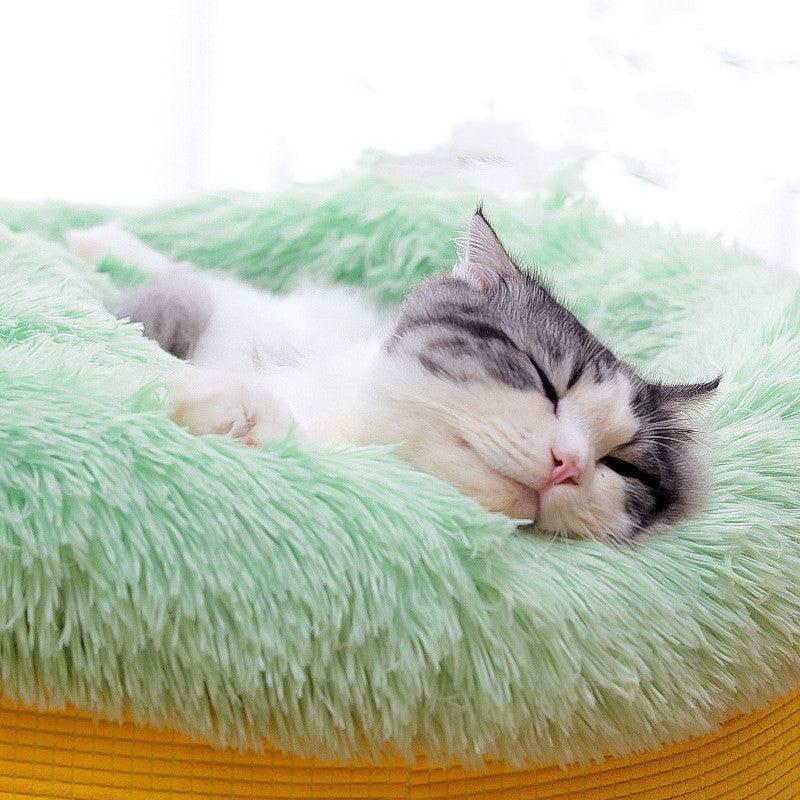 Luxury Plush Winter Nest: Cozy And Stylish Pet Bed For Deep Sleep - Pets Perfect