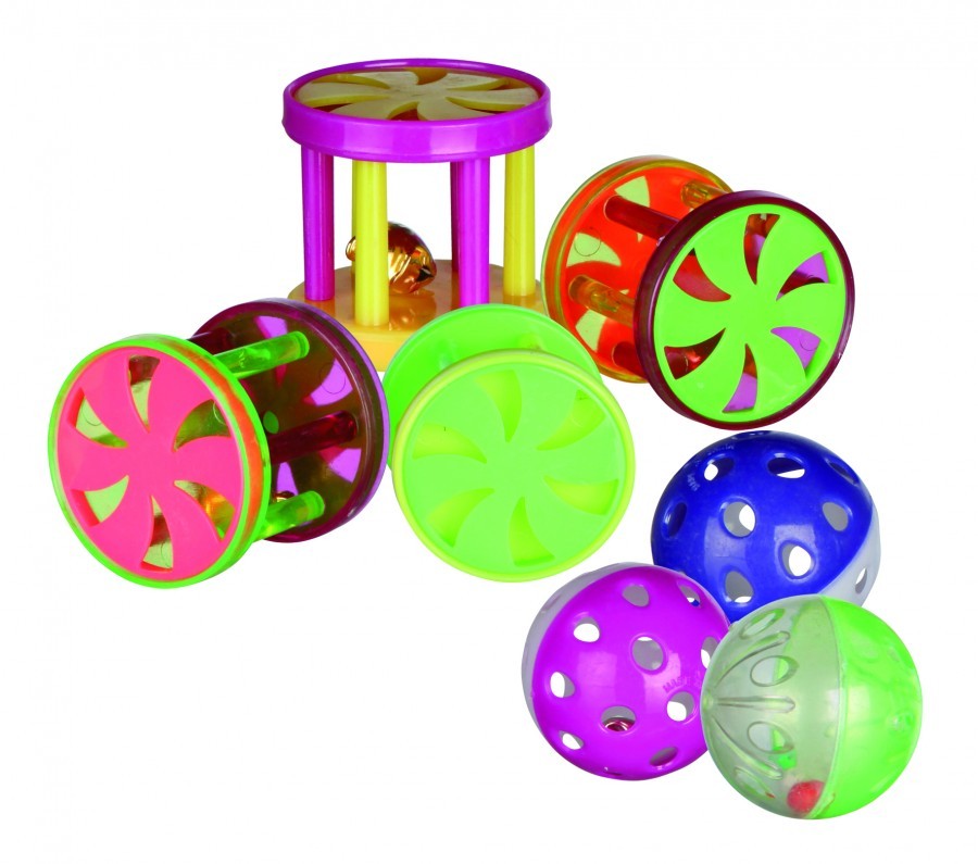 Trixie Cat Ball Roll With Bell 60 Pack