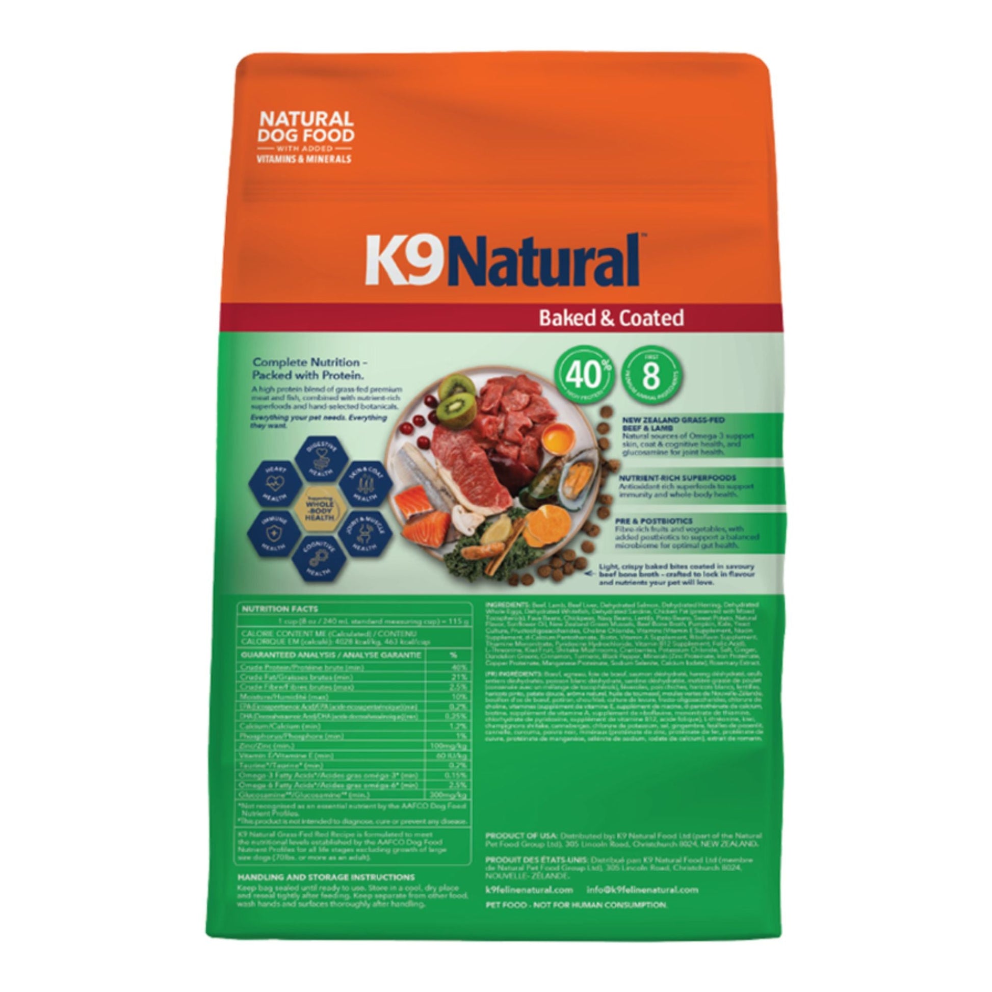 K9 Natural Dog Baked & Coated Grass Fed Red Recipe, 3.5 lb, view 2