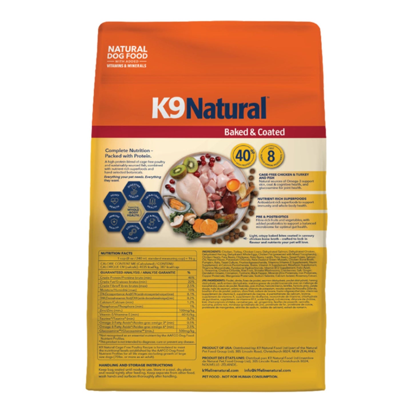 K9 Natural Dog Baked & Coated Cage Free Poultry Recipe, 3.5 lb, view 2