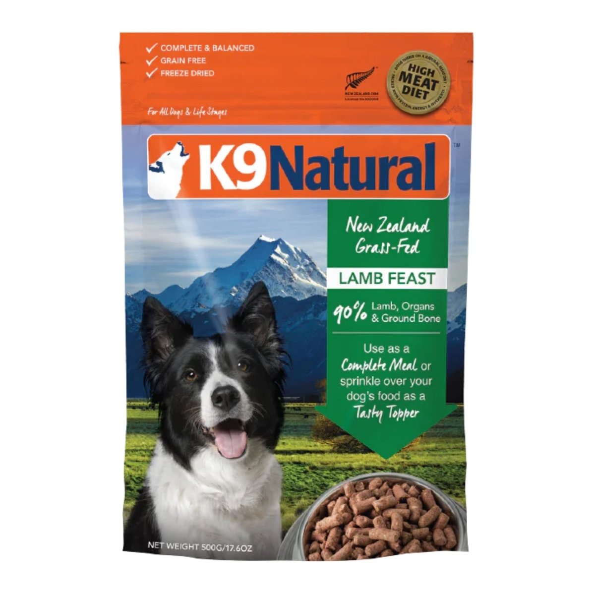 K9 Natural Dog Freeze - Dried Lamb 17.6oz. - Pets Perfect