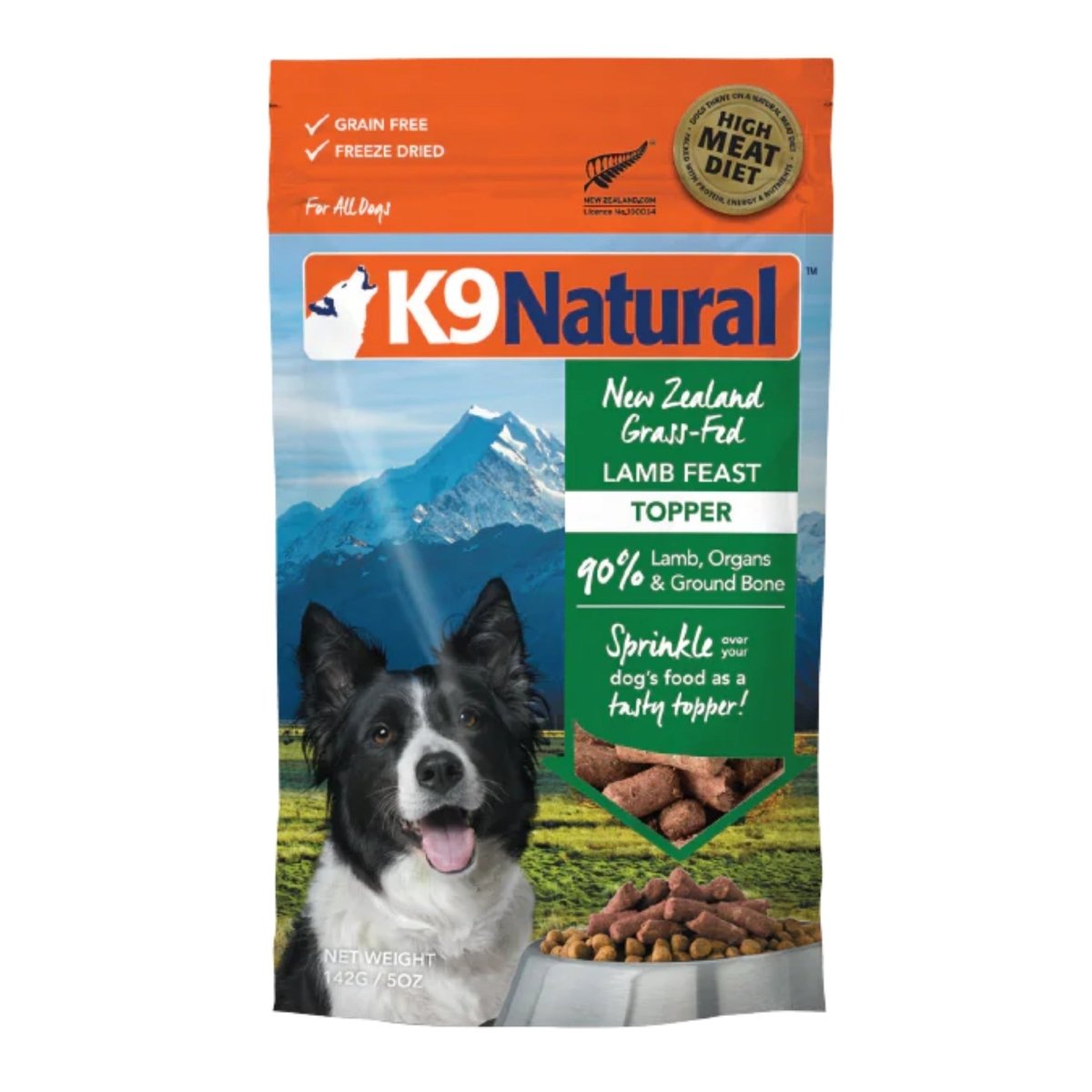 K9 Natural Dog Freeze - Dried Lamb Topper 5oz. - Pets Perfect