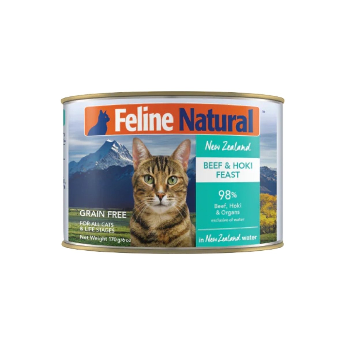 Feline Natural Canned Beef & Hoki 6oz. (Case of 12) - Pets Perfect