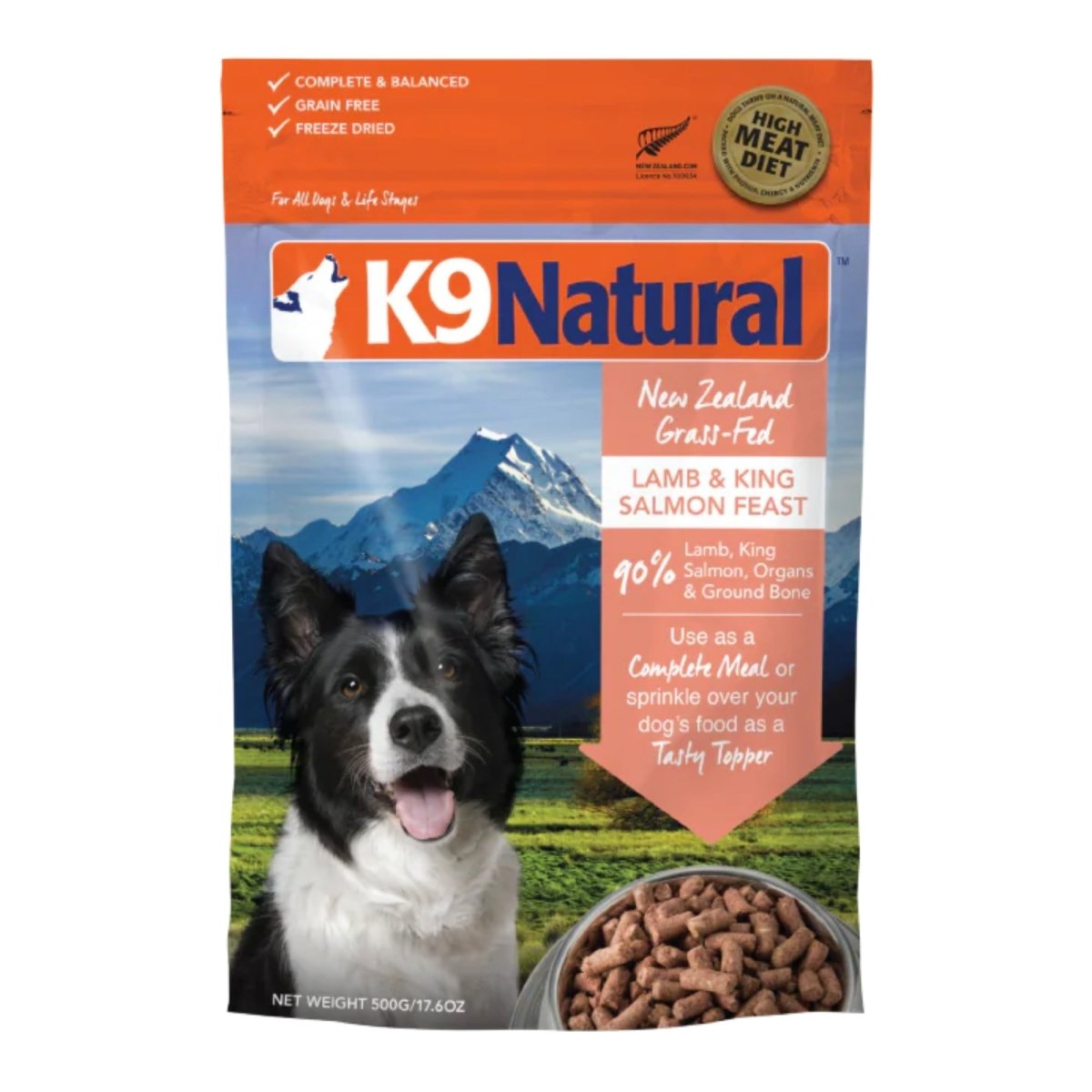 K9 Natural Dog Freeze - Dried Lamb & Salmon 17.6oz. - Pets Perfect
