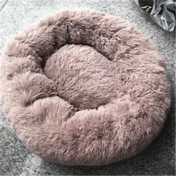 Luxuriously Cozy Round Plush Cat Mattress - Pets Perfect