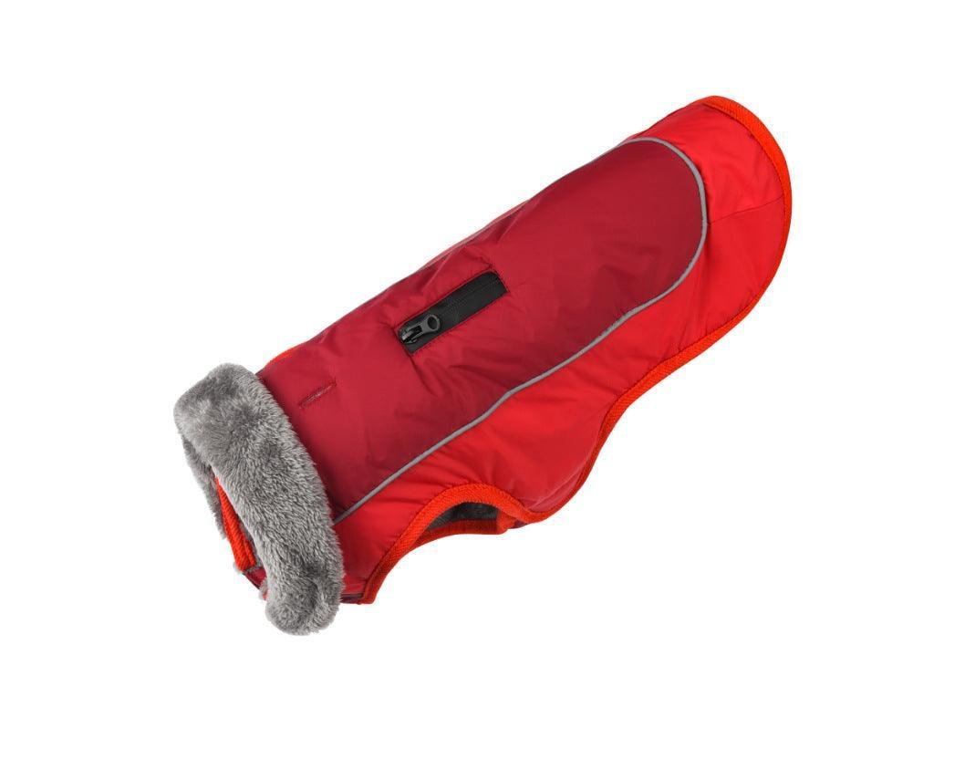 Ultimate Warmth Reflective Dog Coat - Winter Safety Jacket with Fur Collar - Pets Perfect