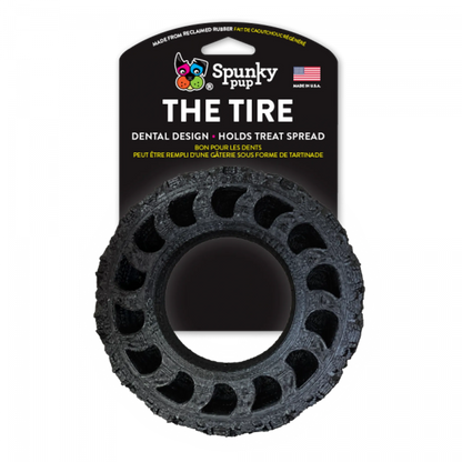 Reclaimed Rubber Dog Tire Toy - Eco-Friendly Chew Toy with Dental Ridges - Made in USA