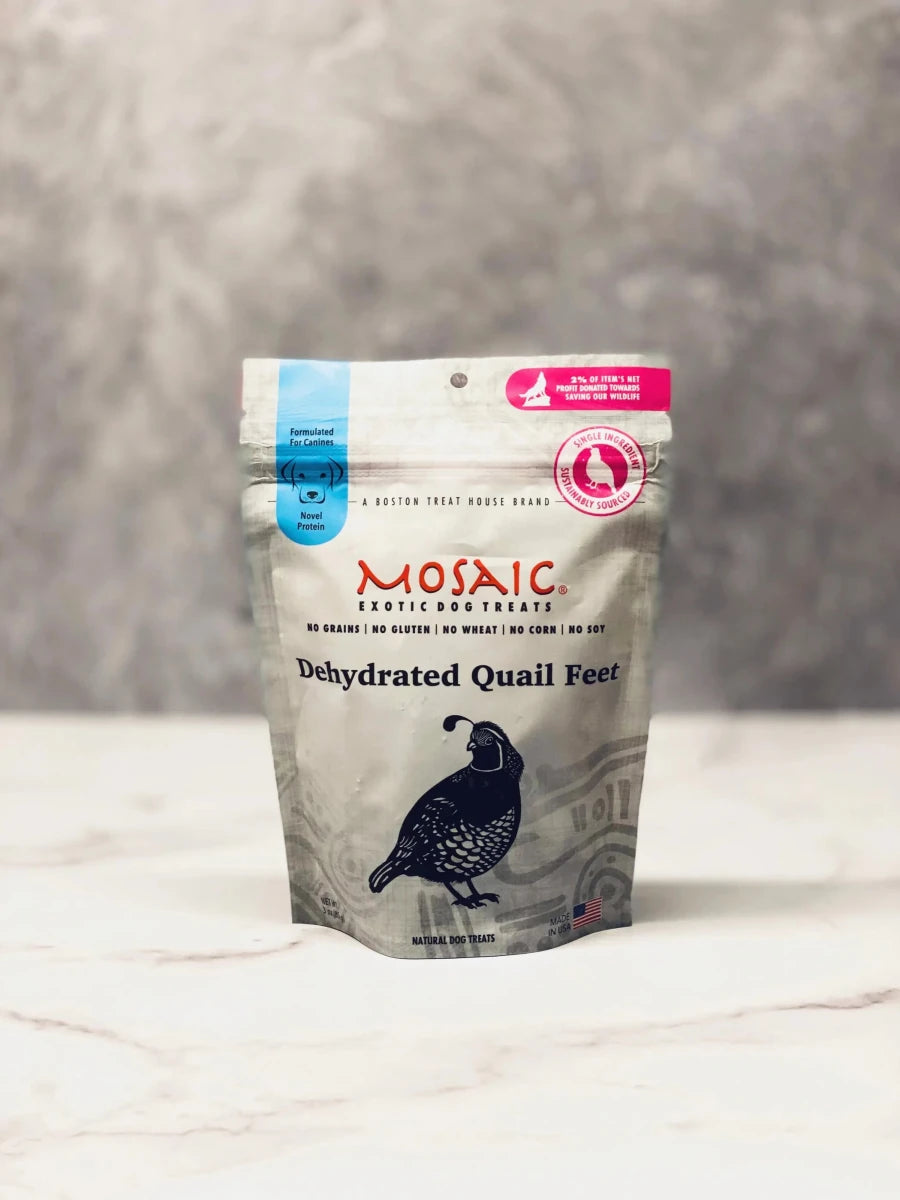 USA Dehydrated Quail Feet - Pets Perfect