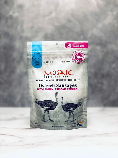South African Ostrich Sausages with Rooibos - Pets Perfect