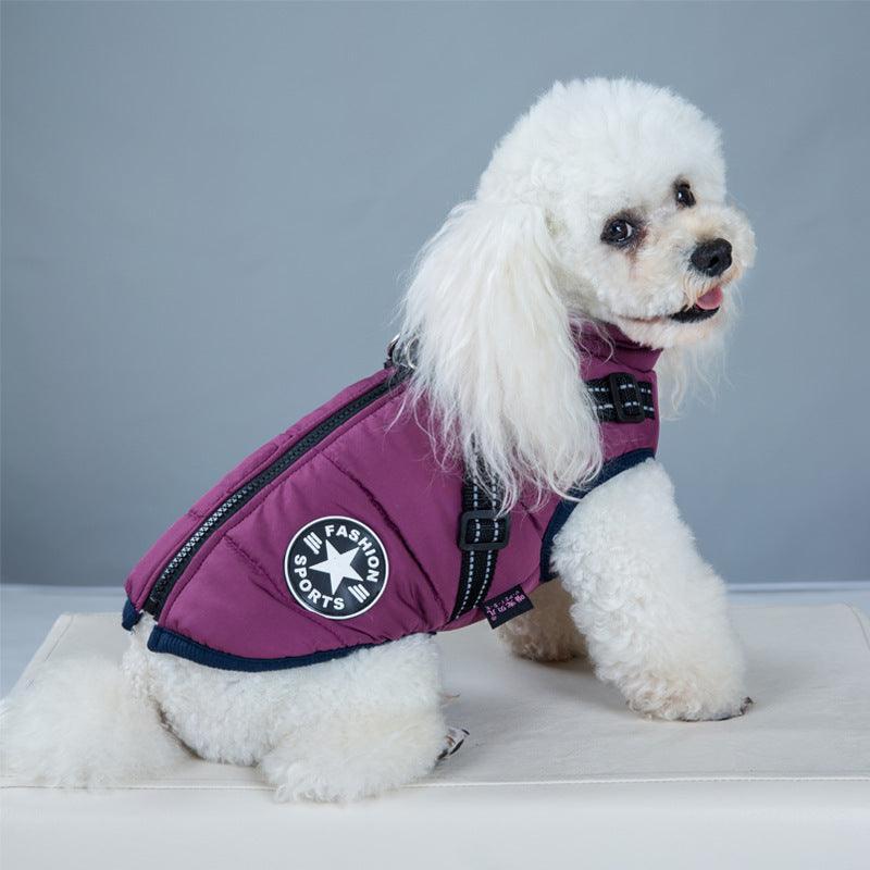 Winter Adventure Dog Coat: Waterproof, Harness - Compatible, And Stylish Pet Clothing - Pets Perfect