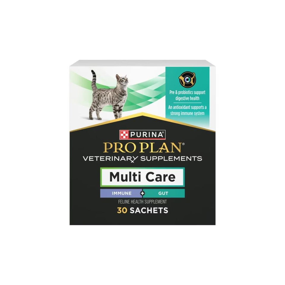 Purina Pro Plan Veterinary Diets Multi Care Powdered Supplement for Cats, box of 30 sachets - Cat Supplements Vitamins