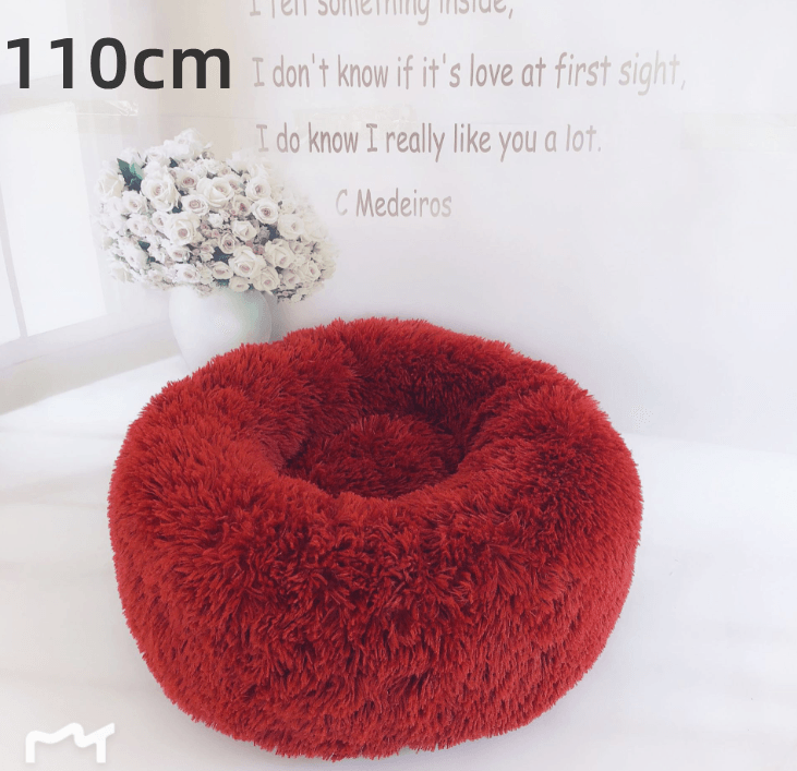 Cozy Haven: Luxurious Round Pet Bed For Winter Comfort - Pets Perfect