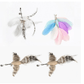 Feather Frenzy Cat Teaser: Extendable Steel Wire Rod With Suction Cup