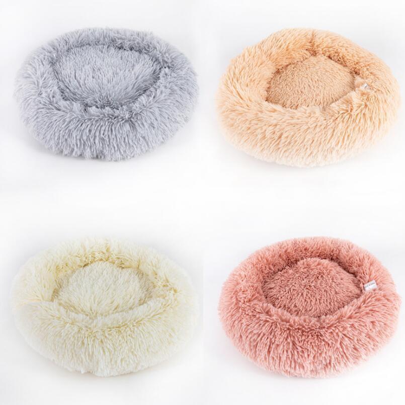 Luxury Retreat Plush Round Pet Bed - The Ultimate Haven For Small Dogs And Cats - Pets Perfect