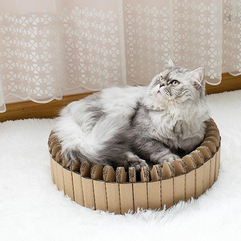 Splice Haven: Stylish Diy Corrugated Cat Scratcher - Pets Perfect